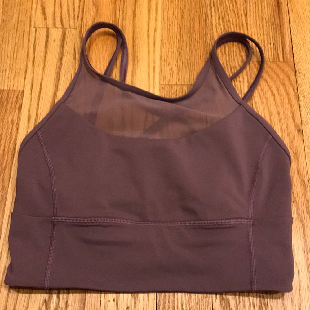 Lululemon Clip In Long Line Bra - Mulberry